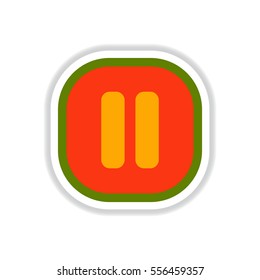 color label design vector icon design button music