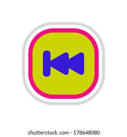 color label design vector icon design button music