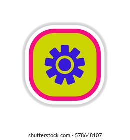 color label design vector icon design button music settings