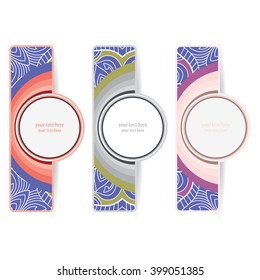 Color labels with a flower.