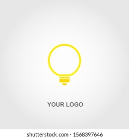 color lamp logo template design 