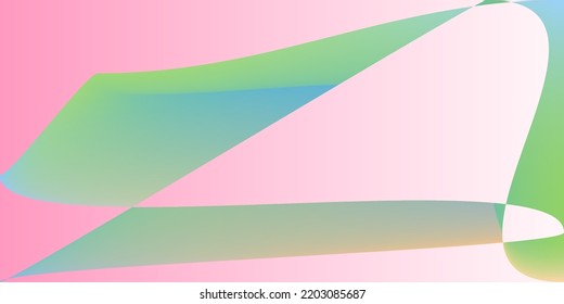 Ilustración Dinámica De Fluidos De Capas De Color. Malla de gradiente de arcoiris suave de color pastel. Fondo de la Oficina Digital Moderna de Tecnología. Líneas horizontales psíquicas mínimas Futuristas rosadas.
