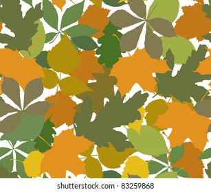 The color leafs seamless
