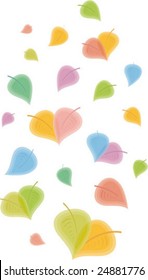 color leaves-hearts