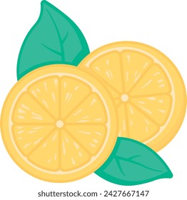 color lemon drawing without background