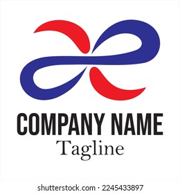 Color letter a e logo icon design. Hub frame logotype