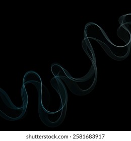 Color light blue abstract waves design