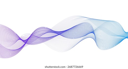  Diseño de ondas abstractas de color azul claro 