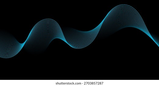 Diseño de ondas abstractas de color azul claro. traje para el Anuncio.