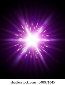 Color Light Burst. Vector Illustration.