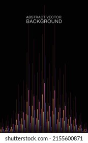 Color up light line Internet speed sense vector background