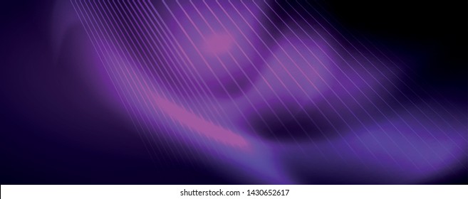 Farblicht mit Linien, Hintergrund im Weltraum, helle Strahlen, Vektorgrafik-Vorlage