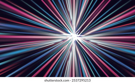Diseño de efecto de velocidad de luz de color