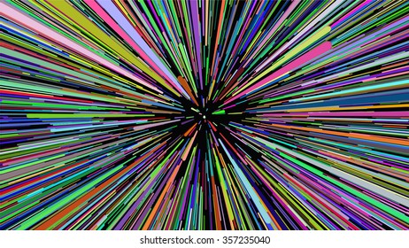 color light speed vector abstract background. Ray galaxy, flare and light, vector illustration.