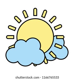 color light sun spring weather with clouds