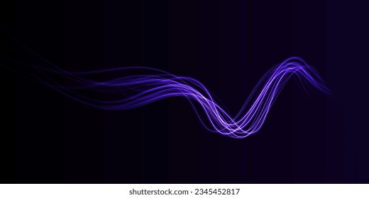 color light trail, wave speed, trace line twirl