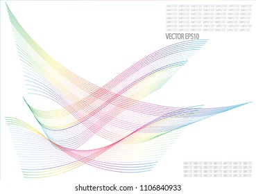 Color line abstract pattern background.