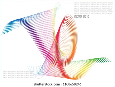 Color line abstract pattern background.