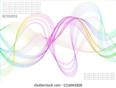 Color line abstract pattern background.