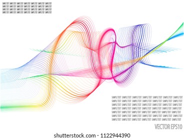Color line abstract pattern background.
