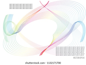 Color line abstract pattern background.