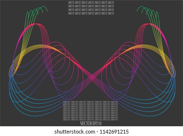 Color line abstract pattern background.