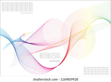 Color line abstract pattern background.