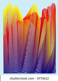color line art