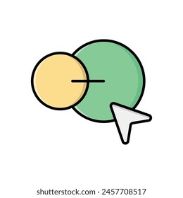 Color Line Blend Tool vector icon