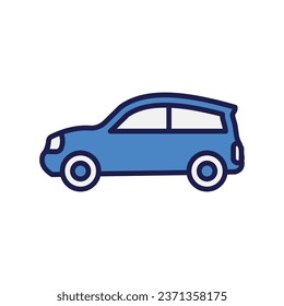 color line car icon stock illustration 