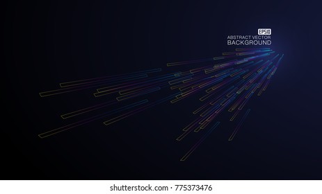 The color line consists of a light beam background drawing, an abstract vector background