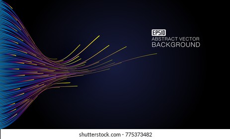 The color line consists of a light beam background drawing, an abstract vector background