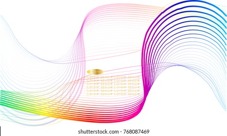 Color line drawing abstract pattern background,EPS10
