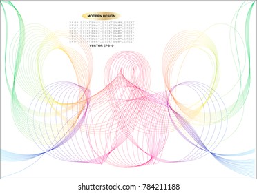 Color line drawing abstract pattern background,EPS10