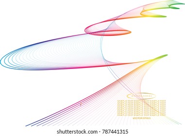 Color line drawing abstract pattern background,EPS10