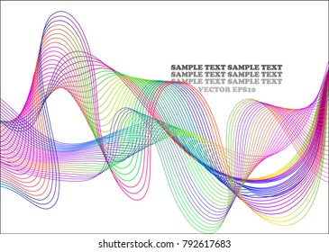 Color line drawing abstract pattern background,EPS10