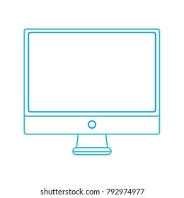 color line electronic computer screen technology icon
