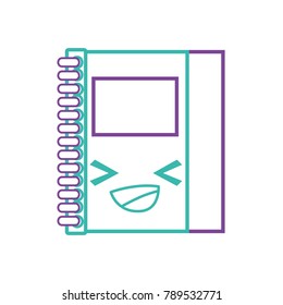 color line happy and cute notebook object kawaii