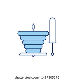 color  line icon fo kebab