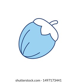 color line icon for nuts