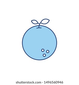 color line icon for orange