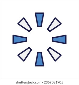 color line loading icon stock illustration 