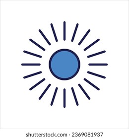 color line loading icon stock illustration 