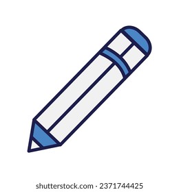 color line pencil icon stock illustration 