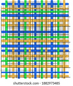 patrón de trenzado de línea de color y textura de fondo