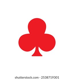 Color line Playing card with clubs symbol icon, Playing Card Symbols