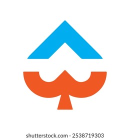Color line Playing card with clubs symbol icon, Playing Card Symbols