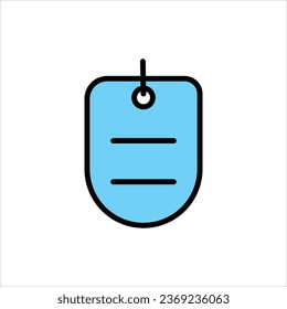 color line price tag icon stock illustration 