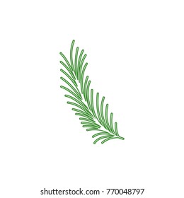 color line rustic natural branch plant design