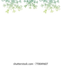 color line rustic natural plant with leaves design